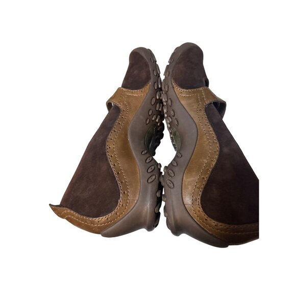 Merrell Womens Mary Jane Suede Slip-On Shoes Size 9.5 Brown & Tan - Picture 6 of 7